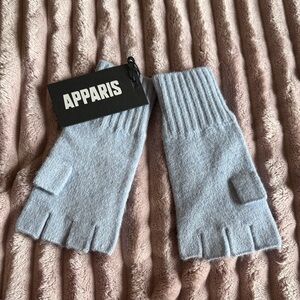 Apparis Light Gray Fingerless Gloves